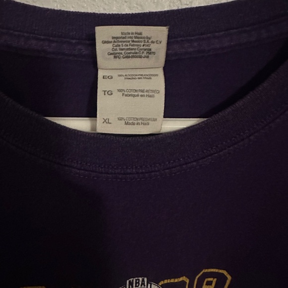 2009 Conference Champions LA Lakers Purple T.shirt Size XL - Picture 4 of 4